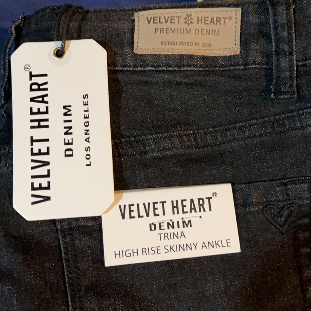 Velvet Heart Denim Pants - Picture 3 of 3